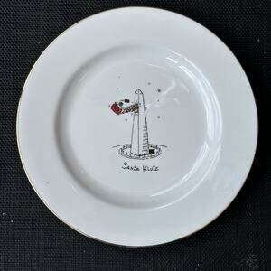 Merry Masterpieces Fine Porcelain Plate "Santa Klutz ” 1999 Dayton Hudson